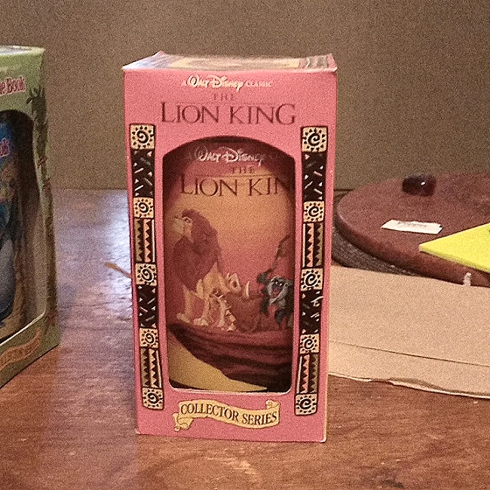 Walt Disney collectable lion king cup
